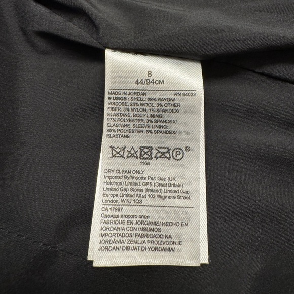 Banana Republic Gold Metallic Shimmer Blazer Women's Size 8 - Picture 9 of 12